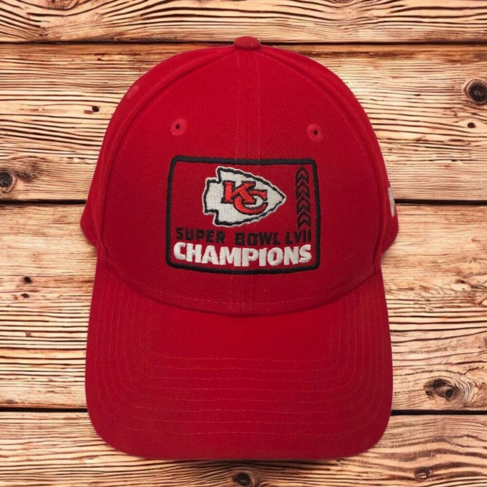 Kansas City Chiefs Super Bowl LVII Champions Strapback Cap Trucker Baseball Hat